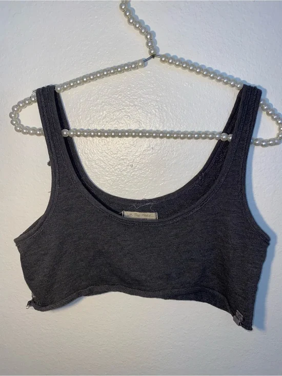 We the free Free people size small dark gray crop top bralette