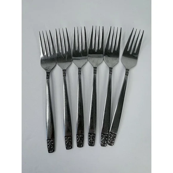 Stanley Roberts Rogers DANESMORE 6 Salad Forks 6-1/2