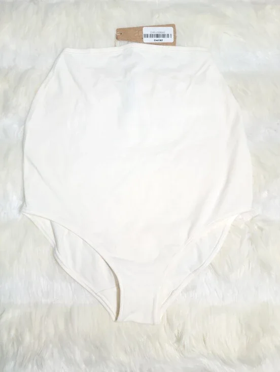 SKIMS Maternity Cotton Jersey High Waisted Brief White Marble Small NEW