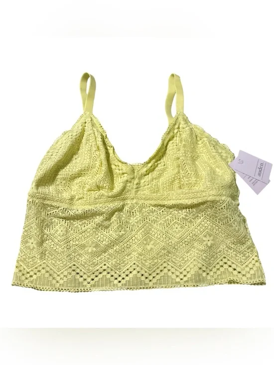 Auden Lace Bralette Cami in Light Yellow