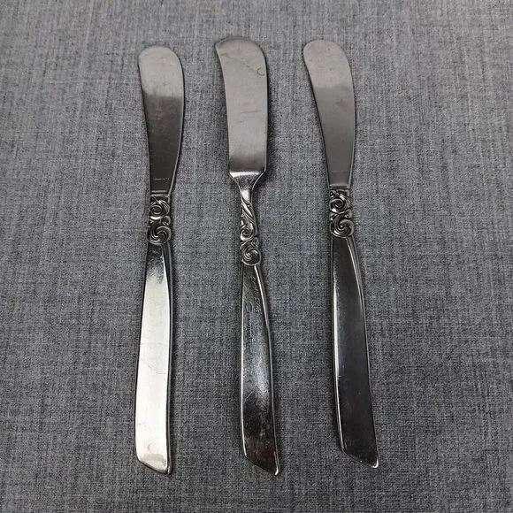 Community South Seas 3 Small Spreading Knifes Mid Century Modern Replacements