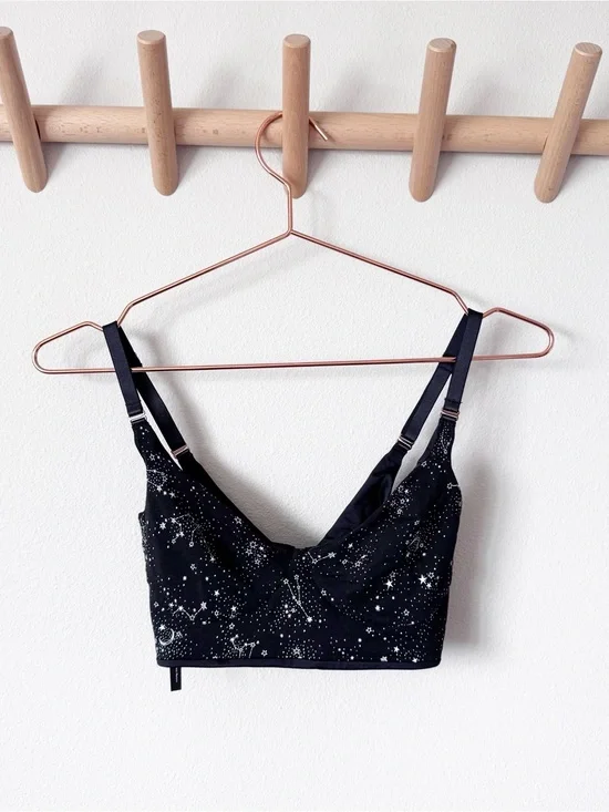 Tell Tale Soma Star Constellation Black Bralette - Women Intimates