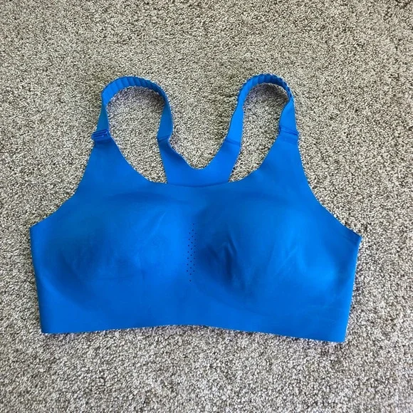 Brooks Dare Scoopback Sports Bra Womens 38D Blue Outdoor Casual Lightweight Run