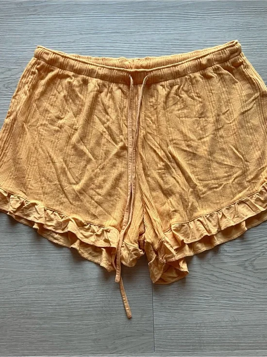 LOVE by GAP Orange Ruffle Shorts