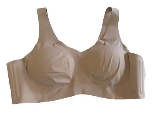 Honeylove Size 2xl Tan SoftForm Wireless Bra V-Neck nude beige