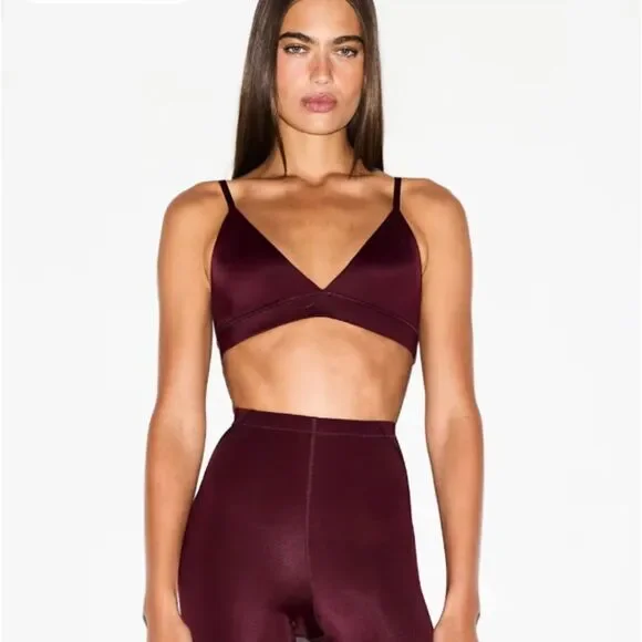 NEW NikeSKIMS Shine Triangle Bra LE Currant Large Nike SKIMS NWT