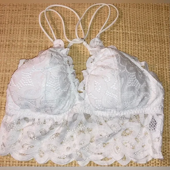 Love Tree White Lace Bralette