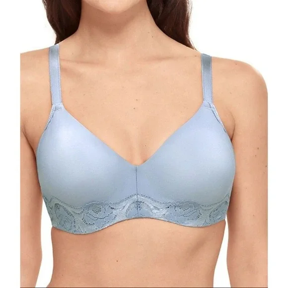 NWT Wacoal 34DD Style Standard Underwire Bra 855347 Blue 121970