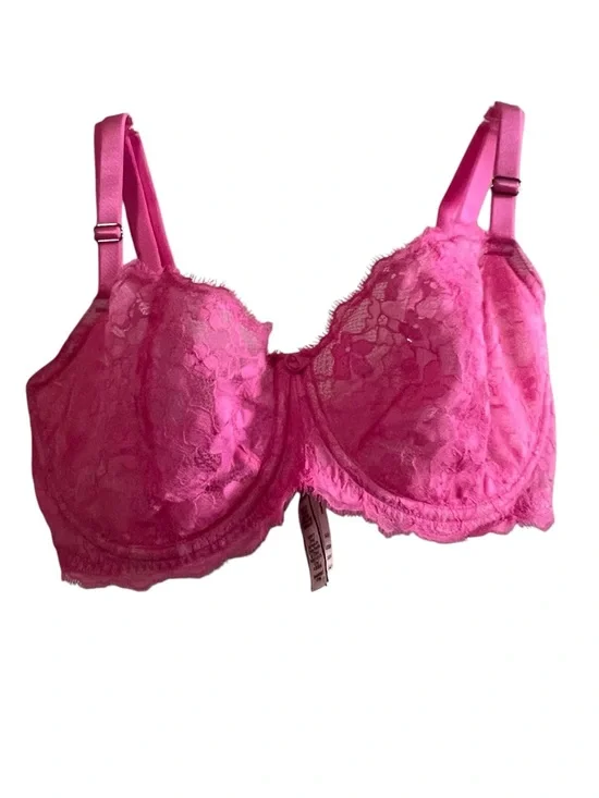 Victoria's Secret Pink Lace Unlined 3DDD Bra NEW