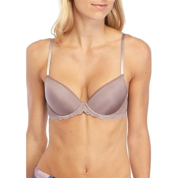 NWT Calvin Klein 32C Seductive Comfort Lace Demi Lift Multiway Bra QF1444 120430
