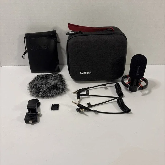 SynTech Directional Shotgun Microphone Compatible with Phone Camera and PC