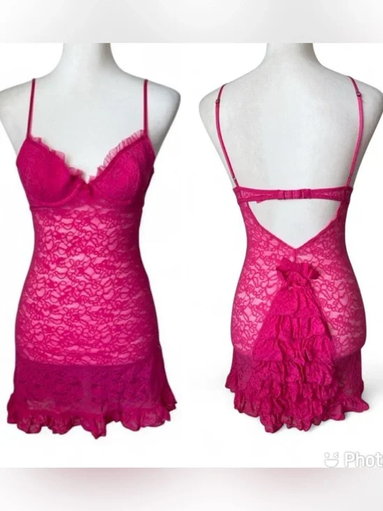 Victoria’s Secret Lace Ruffle Slip