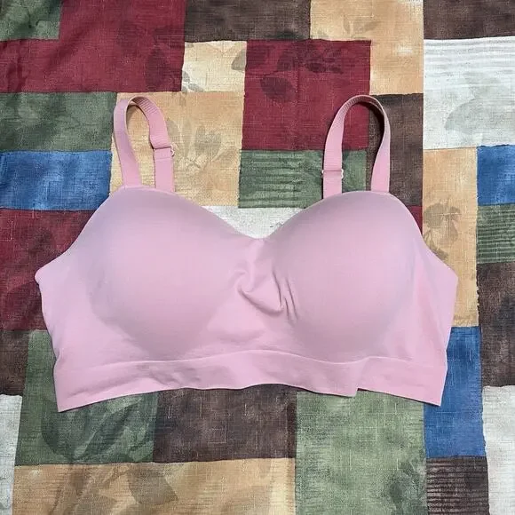 Truekind standard rose Supportive Comfort Wireless Shaping Bra #10210 Size 2XL