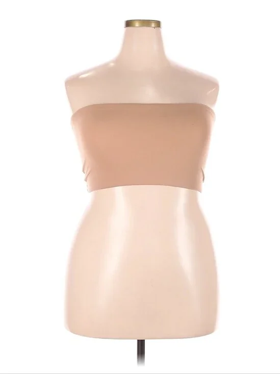 SKIMS Seamless Nude-Tone Bandeau Tube Top