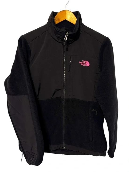 The North Face Women’s Denali Jacket Black Fleece Pink Ribbon M Winter Warm