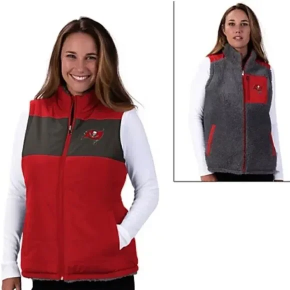 Tampa Bay Buccaneers NFL Reversible Full-Zip Vest