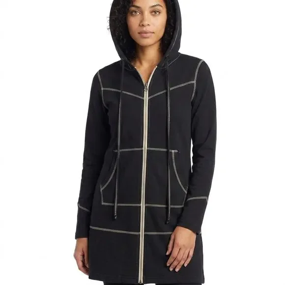 Prairie Underground Made in USA Black Hoodie Jacket Women Size S