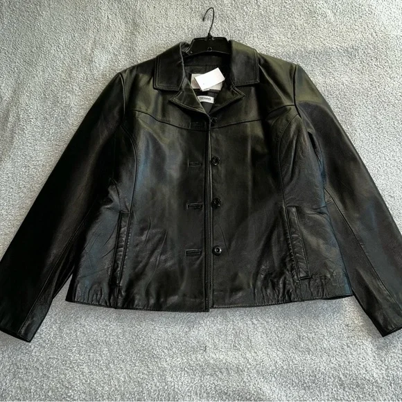 Women's Black Leather Jacket