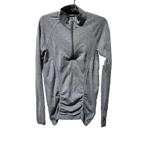 Athleta Women's 1/4 Zip Jacket Grey Lightweight Womens Small