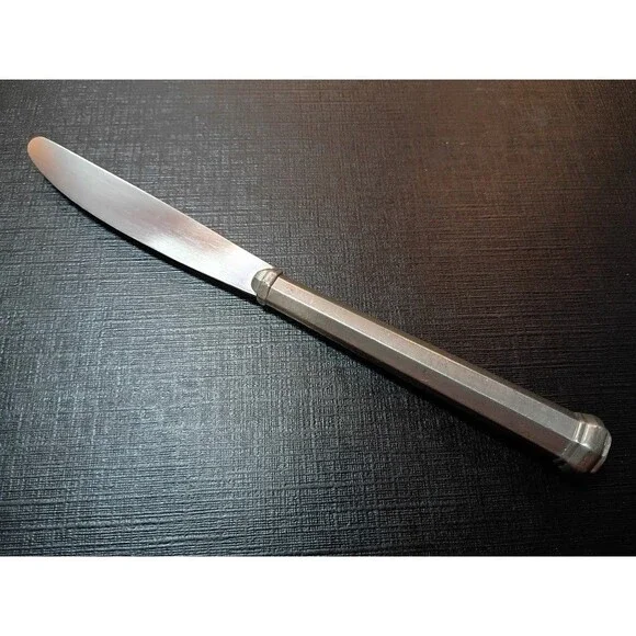 Gorham OCTETTE Pewter Satin Silverware Dinner Knife 8 3/4