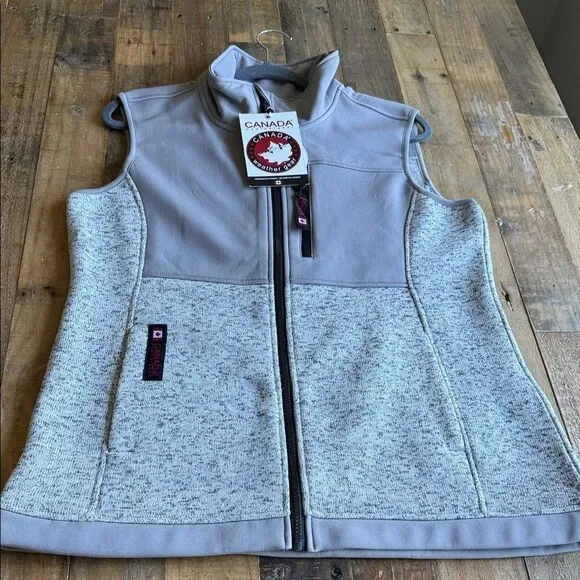 Canada Weather Gear Light Gray Vest SIZE M