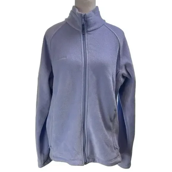 Columbia Fleece Jacket Full Zip Lavender Size Large