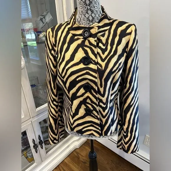 Liz Claiborne Zebra Pattern Blazer