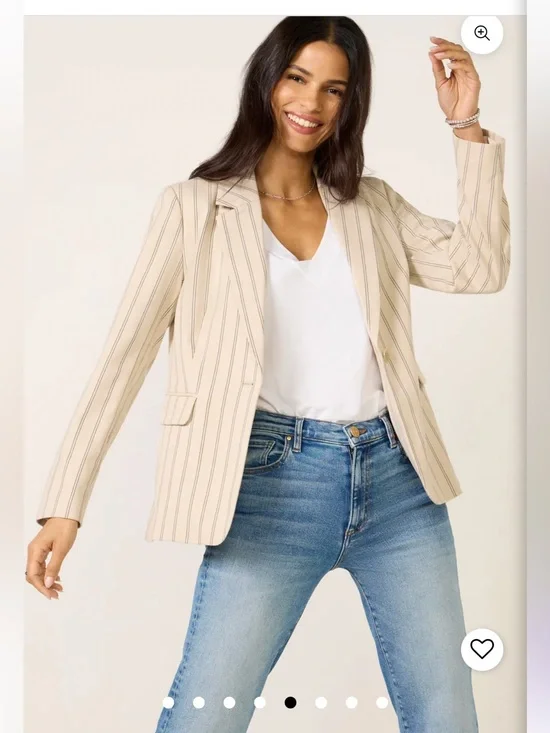 Evereve Z Supply tan and black blazer