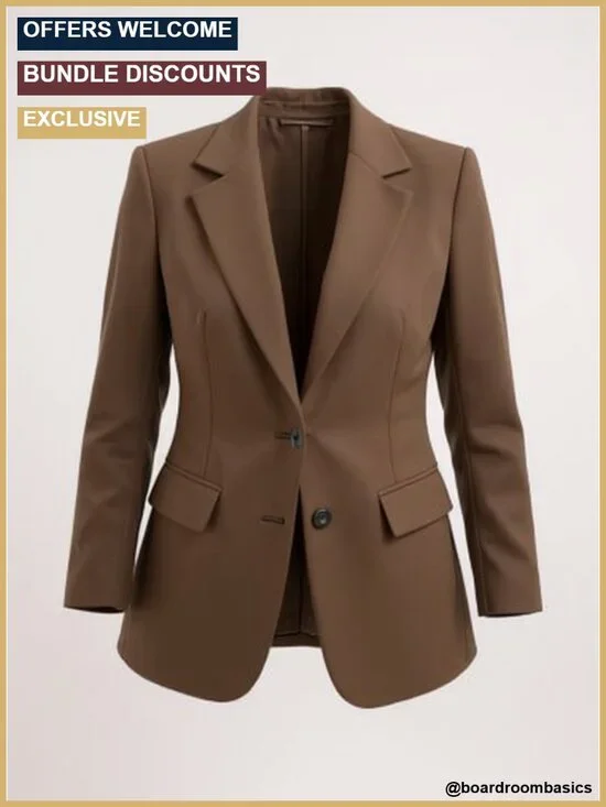 Casual Blazer Jacket - Lightweight Fully Lined Work Office Button Suit with