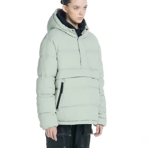 The Very Warm Anorak Puffer - Sage‎ extra small unisex