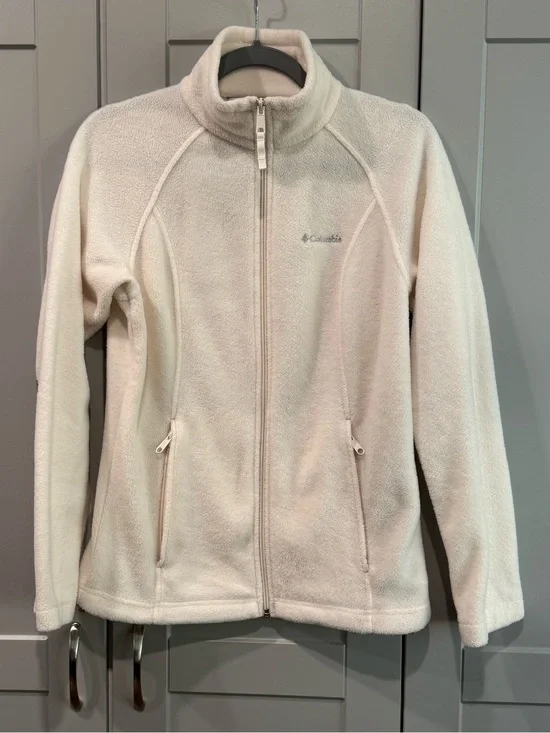 Columbia Women’s Cream Full-Zip Teddy Fleece Jacket