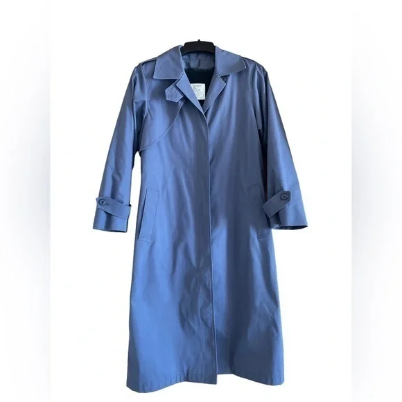 London Fog Women’s Long Trench Coat Waterproof Removable Fleece Liner 8‎ purple