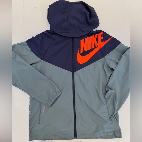 Nike Packable Windbreaker Hooded Rain Jacket Womens Swoosh