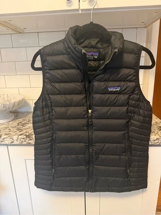 Patagonia Black Quilted Down Vest