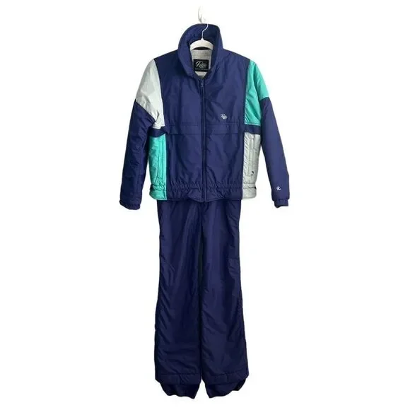 Roffe Made in the USA Women’s 12 Vintage Snow bibs pants Coat Jacket Ski Set