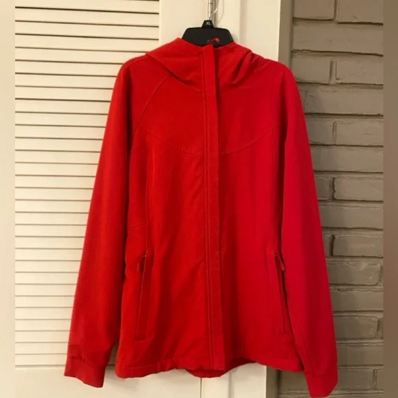 Kirkland Signature Red Plush Hooded Light Jacket