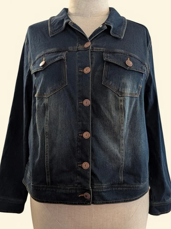 Dark Wash Classic Denim Jacket