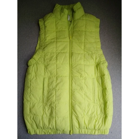 Free People Movement Pippa Vest Small Neon Packable Puffer Relaxed Boho New