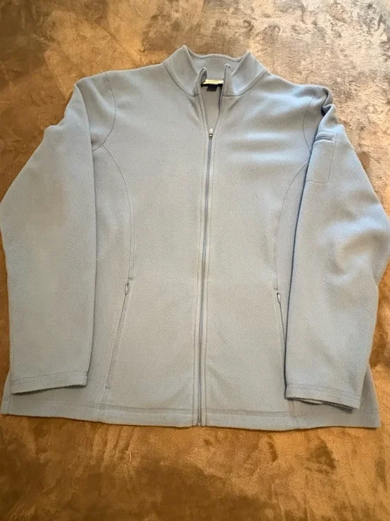 L.L. Bean Sky Blue Fleece Jacket