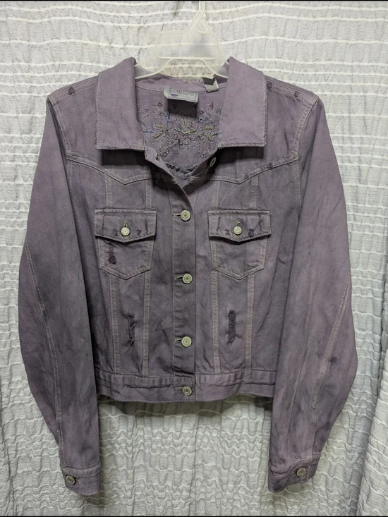 90s Old Navy Distressed Denim Jacket