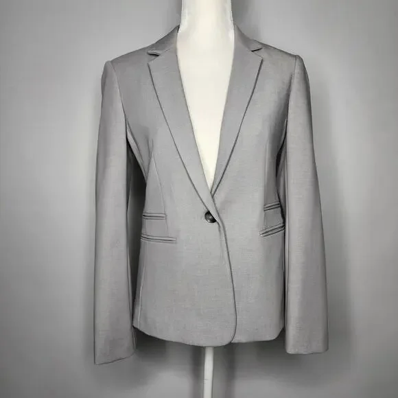 Express Gray Blazer Suit Jacket Women's Size 8