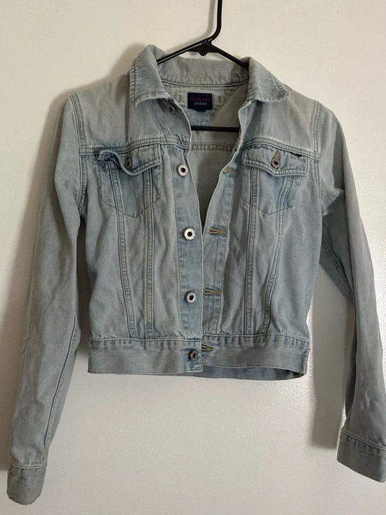 Tommy Hilfiger Light Wash Denim Jean Jacket - Pale Blue