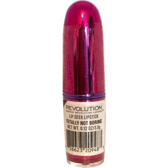 Revolution Lip Geek Lipstick-Totally‎ Not Boring-Sealed NWOB