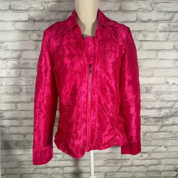 Bala Bala Hot Pink Top Blouse & Matching Jacket Set