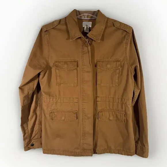 Levis Cargo Jacket - Women's L - Brown Utility Military