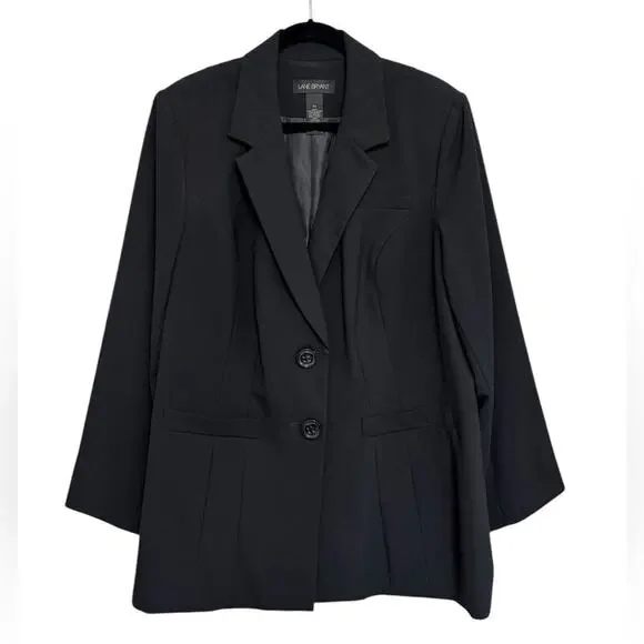 Lane Bryant Single Breasted Blazer in Black - Size 22