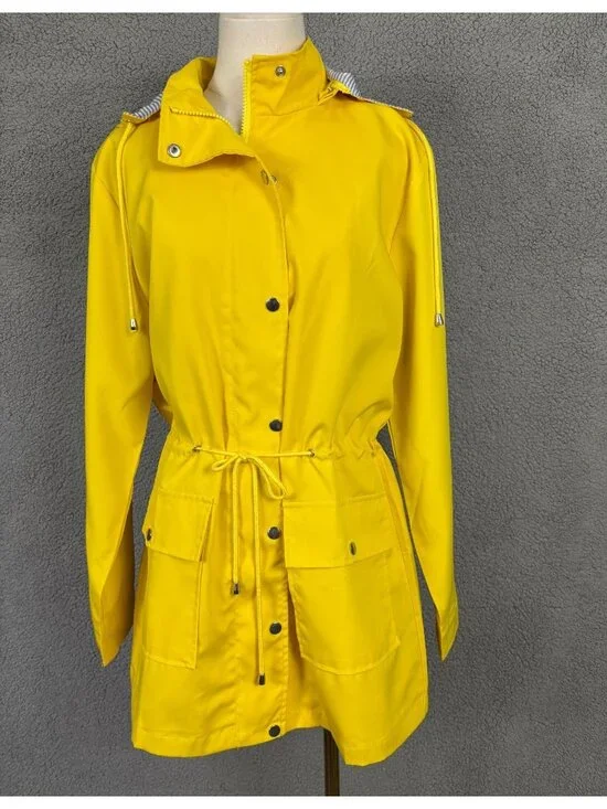 Twinklady  Women' Windbreaker Waterproof Lightweight Hooded Rain Jacket Med NWTs