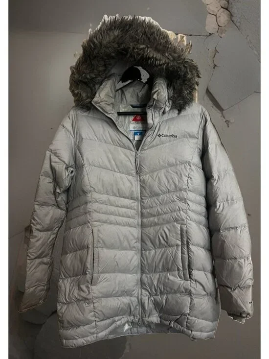 Columbia Lay D Down Quilted Hooded Ski & Snowboard Jacket Size Large