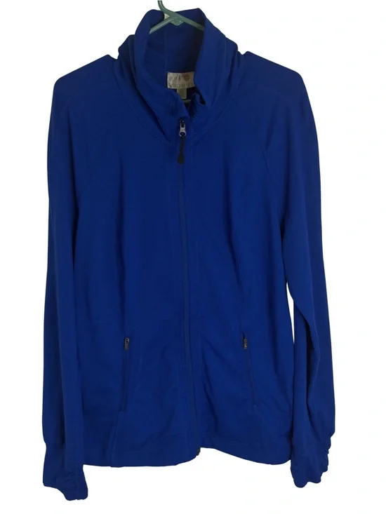Tangerine Women's Royal Blue Full Zip Long Sleeve Lightweight Jacket Size XL