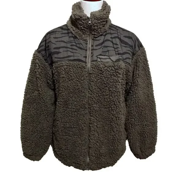 Thread & Supply NWT Full Zip Sherpa Teddy Jacket Women Various